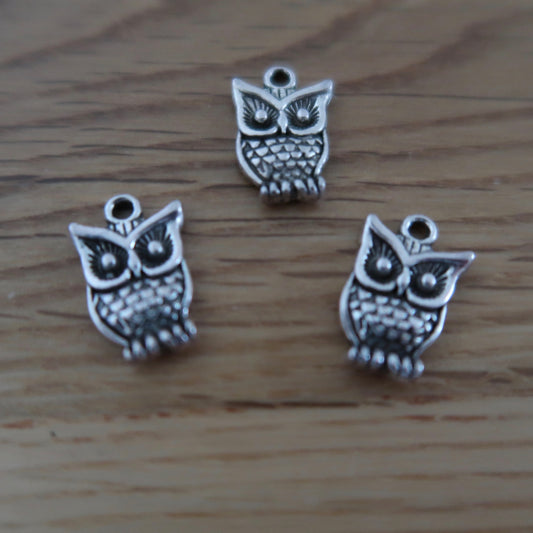 Owl stitch markers or progress keepers (set of 3)