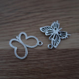 Butterfly stitch markers or progress keepers (set of 2)