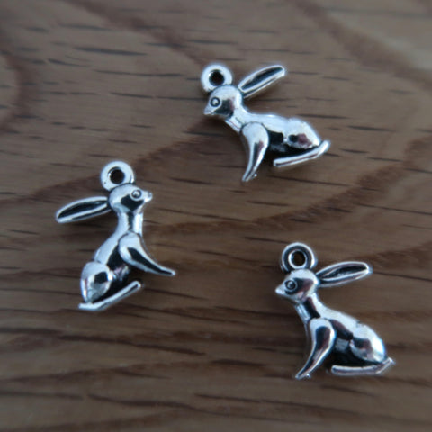 Hare stitch markers or progress keepers (set of 3)