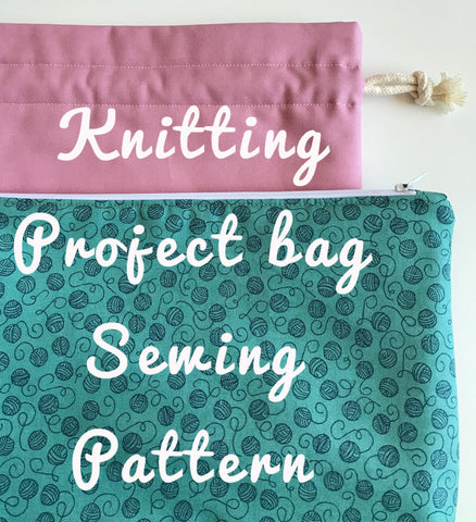 Knitting Project Bag Sewing Pattern (PDF)