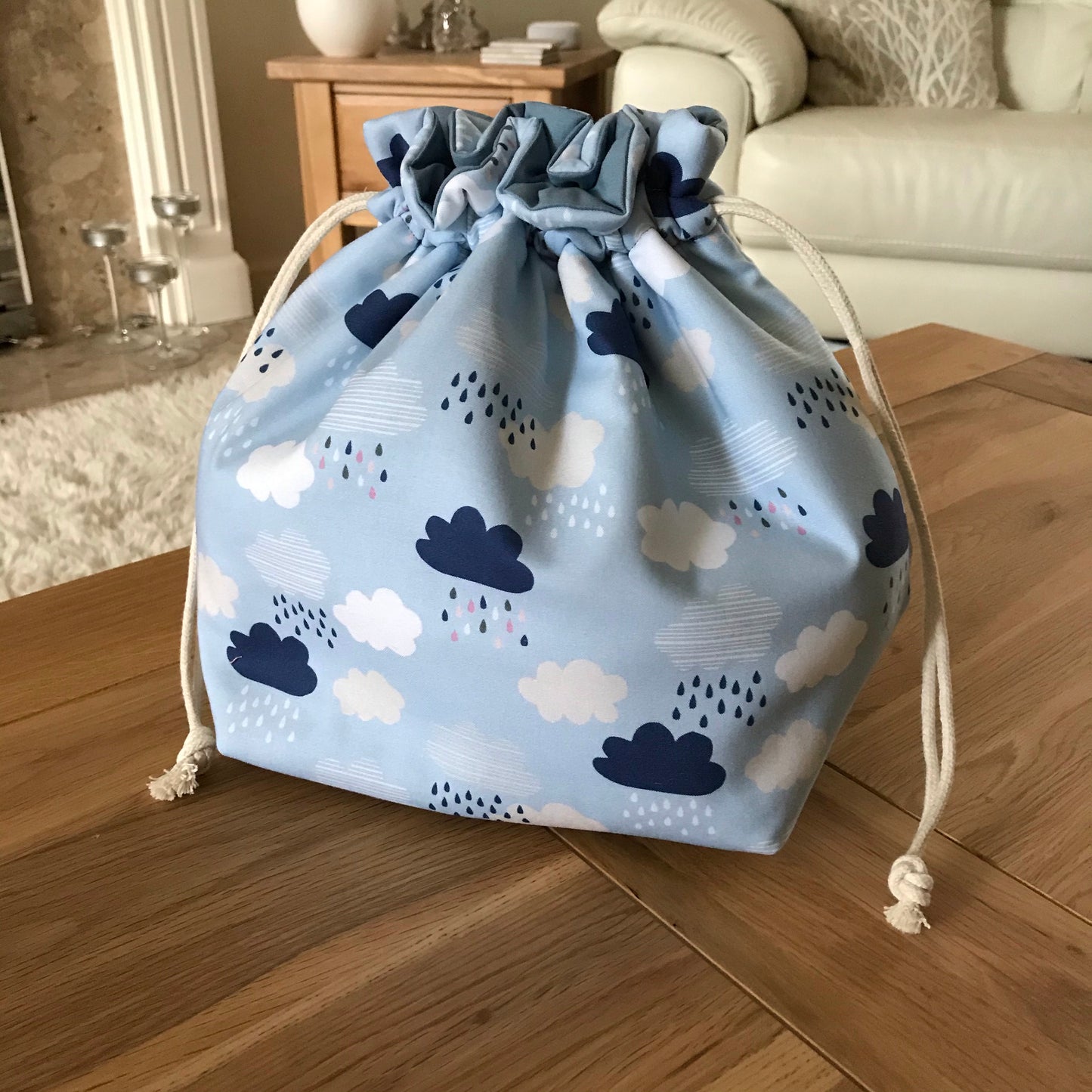 Cloud Print Project Bag