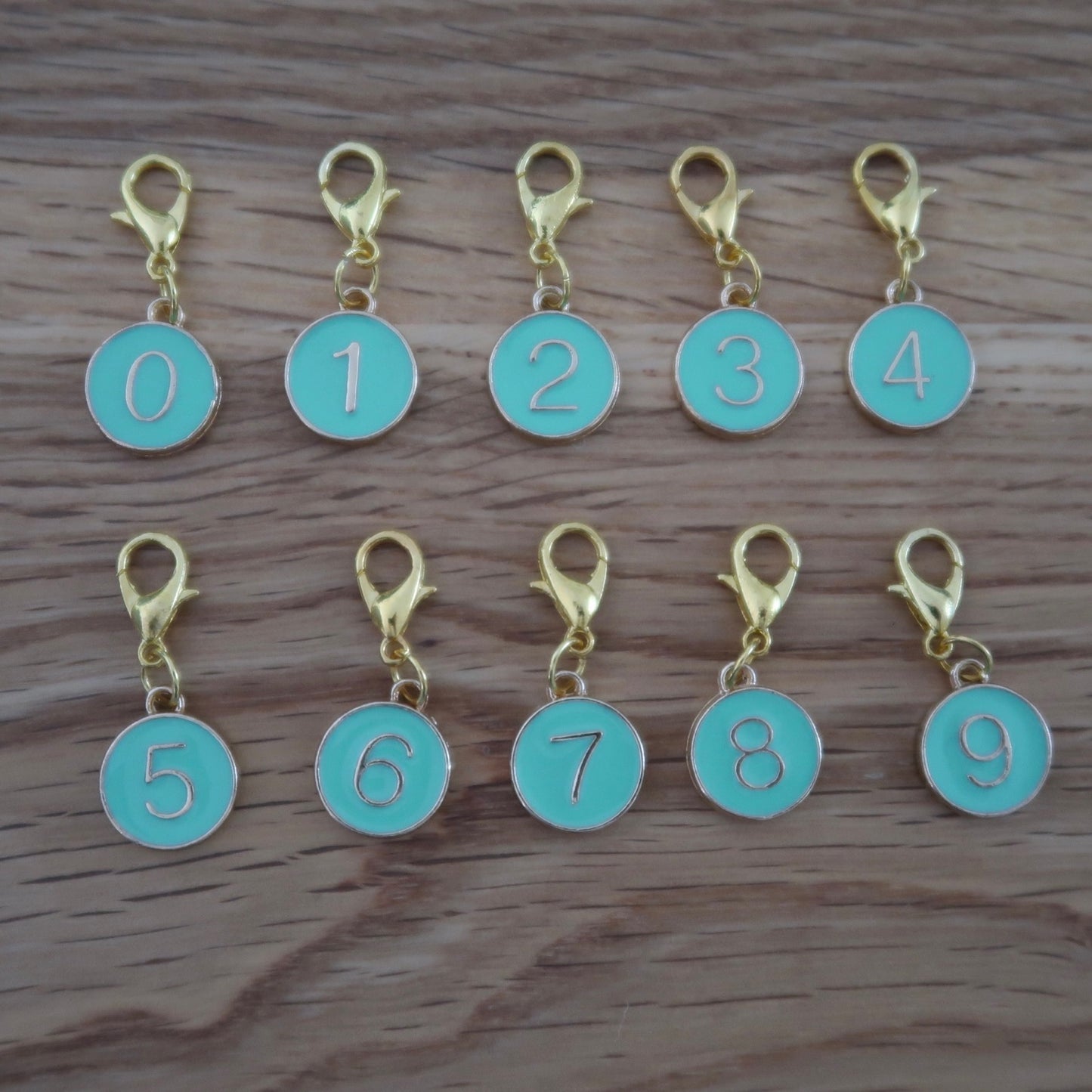 Green Enamel Numbered progress keepers