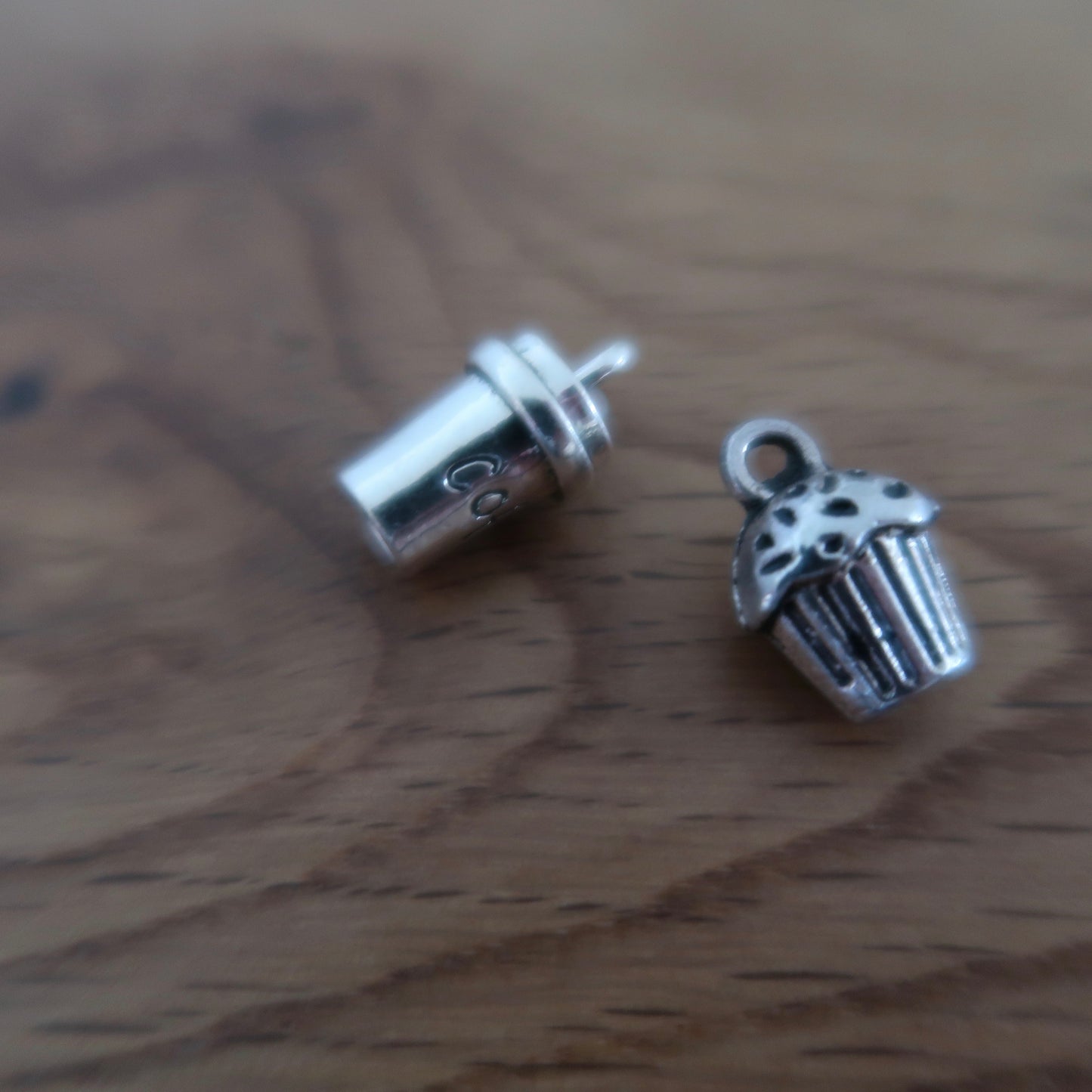 Coffee and cake stitch markers or progress keepers (set of 2)