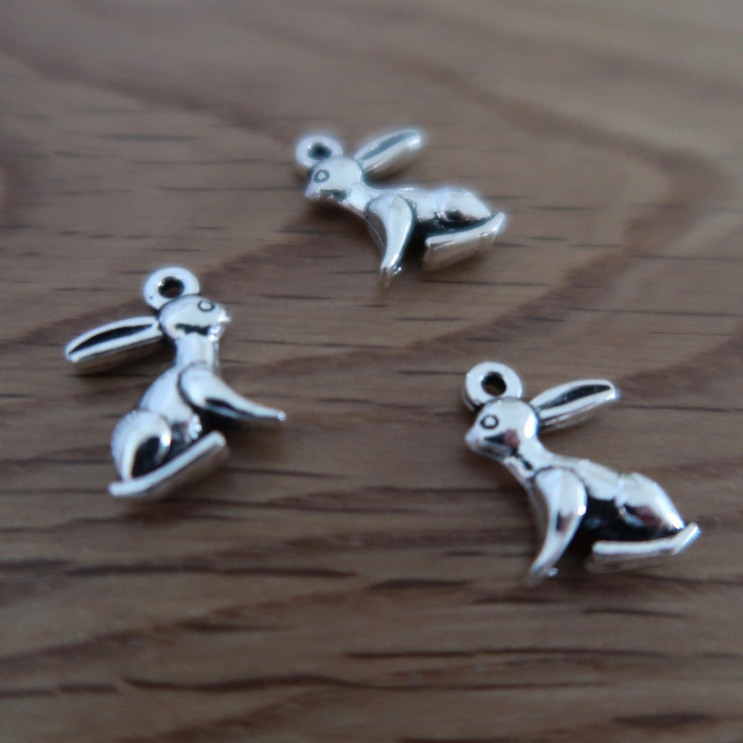 Hare stitch markers or progress keepers (set of 3)