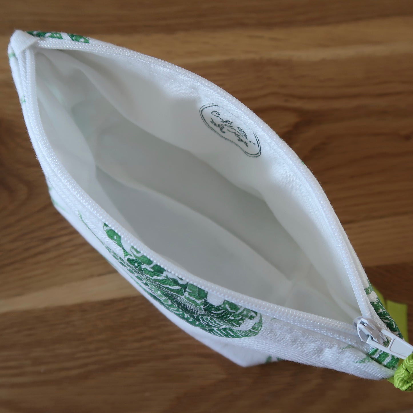 Succulent print notions pouch
