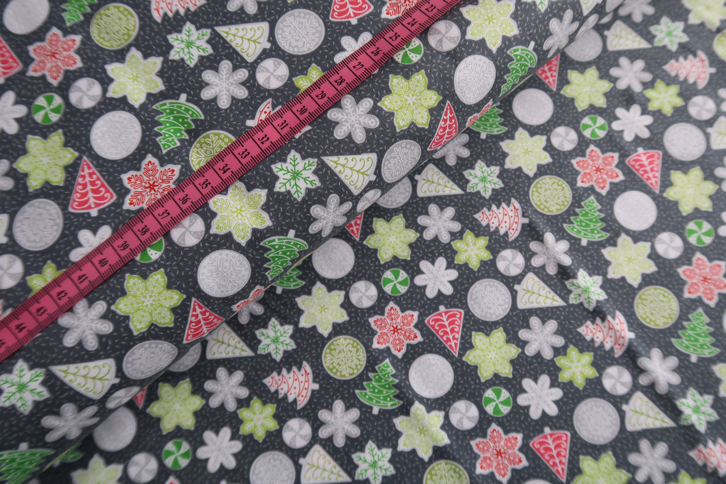 Christmas Biscuits Print Fabric