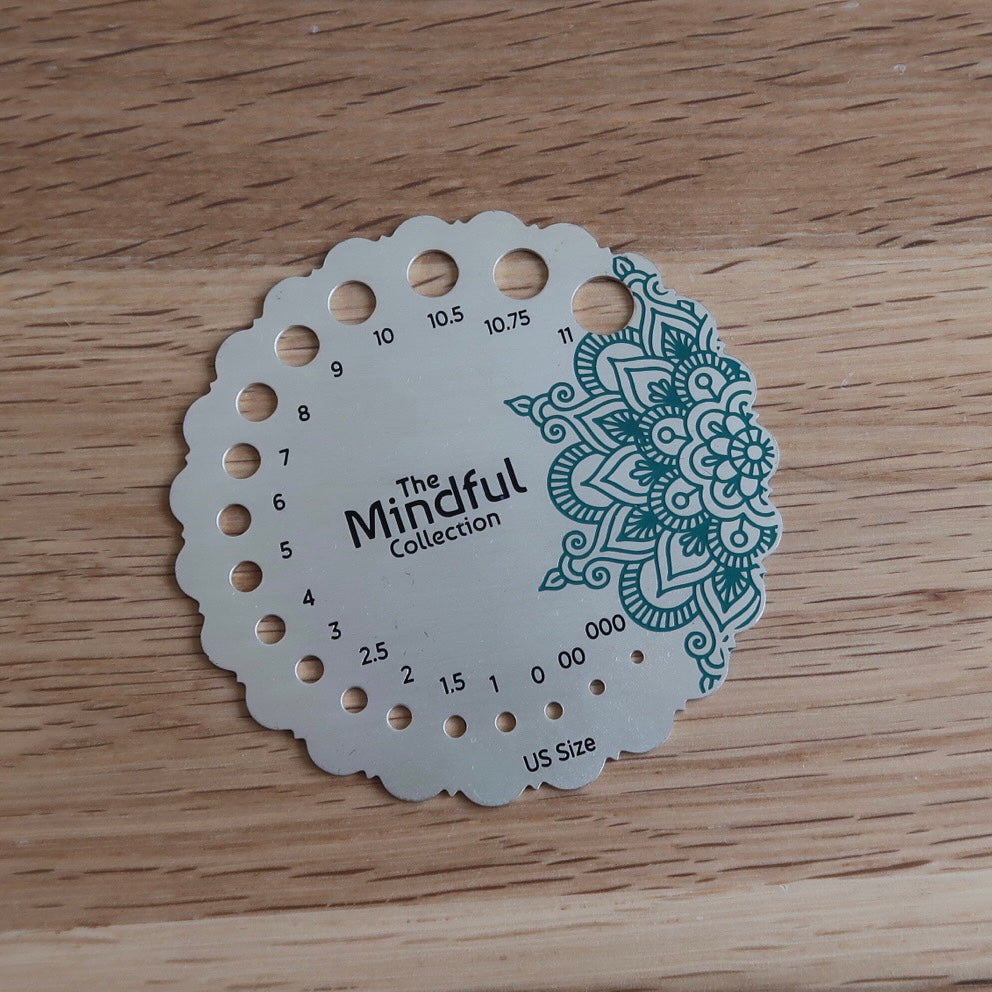Knit pro Mindful needle Gauge (Sterling Silver plated)