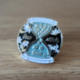 One Stitch at a time enamel pin badge