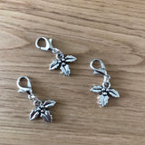 Holly stitch markers or progress keepers (set of 3)