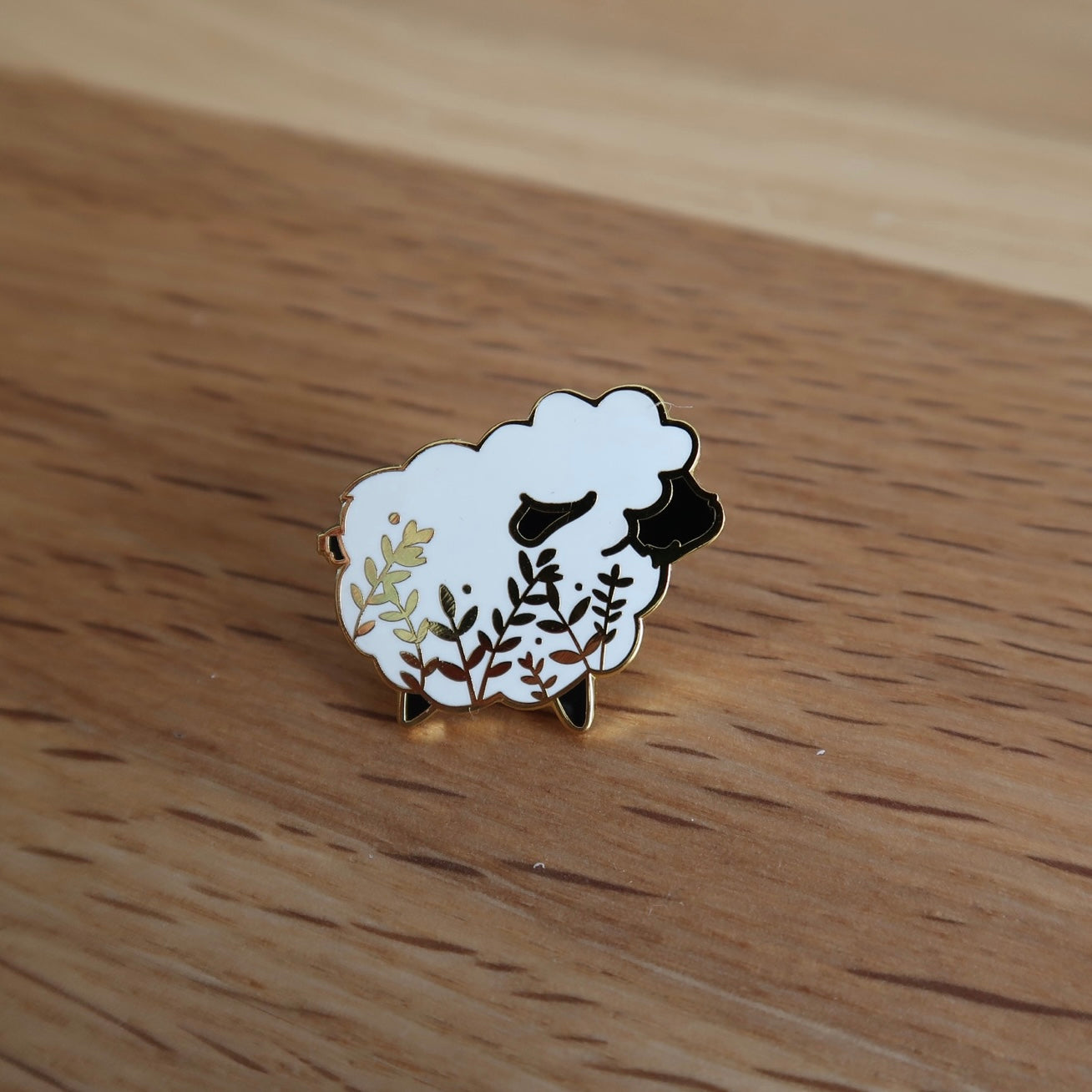 Sheep enamel pin badge
