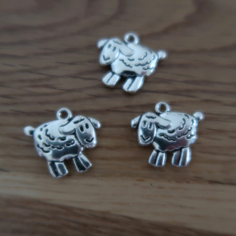 Sheep stitch markers or progress keepers (set of 3)
