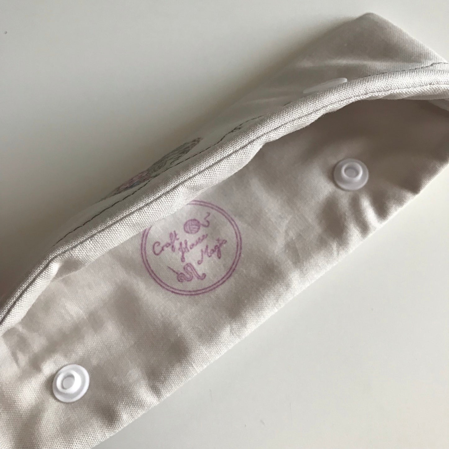 Heart applique DPN case / cosy