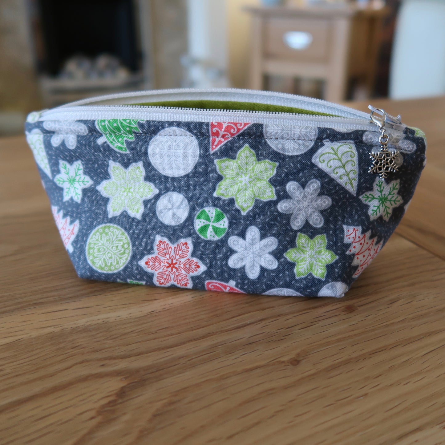 Christmas Biscuits print notions pouch